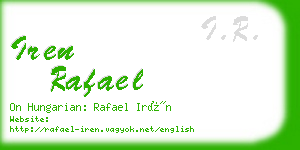 iren rafael business card